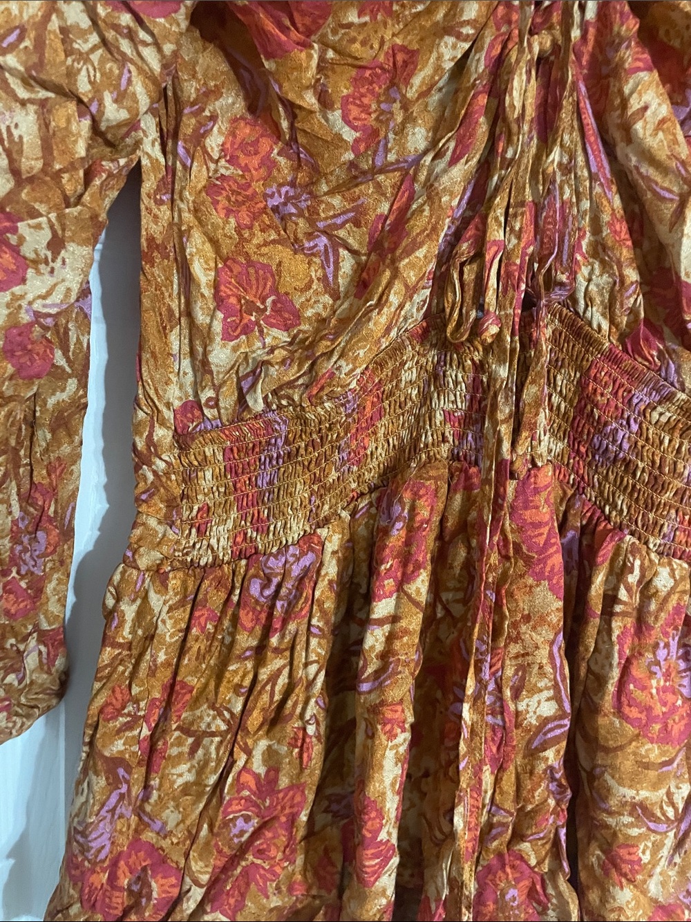 Free People Dance Til Dawn Romper Ruffled Tie Up Romper - Picture 7 of 7